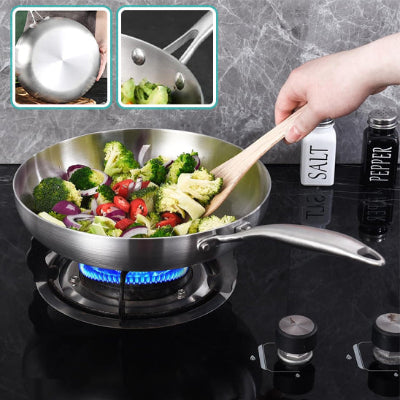 Poele inox | ChefSteel™ | Cuisine Saine Mina en Cuisine