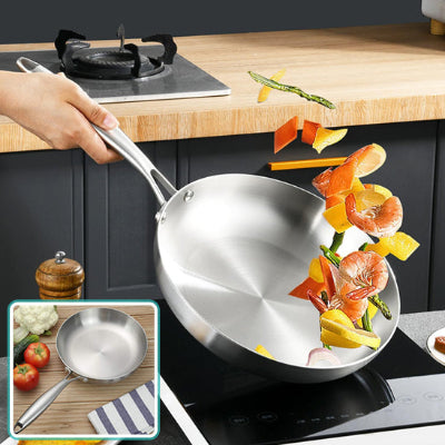 Poele inox | ChefSteel™ | Cuisine Saine Mina en Cuisine